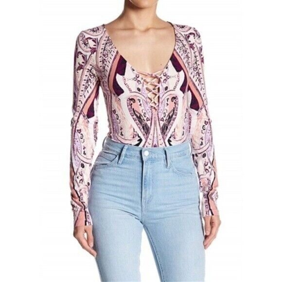 FREE People Womens Pick A Place Bodysuit Size Small - Picture 11 of 11